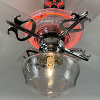 Delray™ Neon Ceiling Fan (Tangerine)