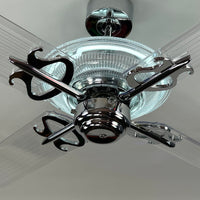 Delray™ Neon Ceiling Fan (Snow White)