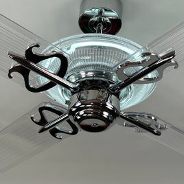 Delray™ Neon Ceiling Fan (Snow White)