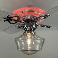 Delray™ Neon Ceiling Fan (Tangerine)