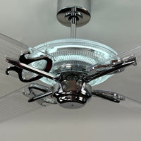 Delray™ Neon Ceiling Fan (Snow White)