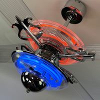 Delray™ Neon Ceiling Fan (Tangerine)