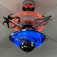 Delray™ Neon Ceiling Fan (Tangerine)