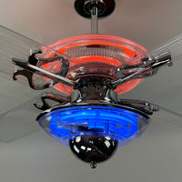 Delray™ Neon Ceiling Fan (Tangerine)
