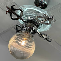 Delray™ Neon Ceiling Fan (Snow White)
