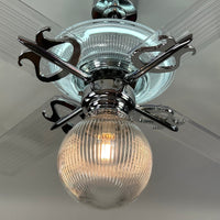 Delray™ Neon Ceiling Fan (Snow White)
