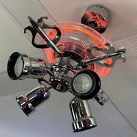 Delray™ Neon Ceiling Fan (Tangerine)