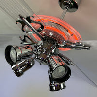 Delray™ Neon Ceiling Fan (Tangerine)