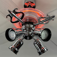 Delray™ Neon Ceiling Fan (Tangerine)