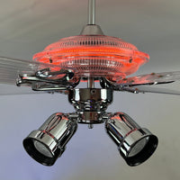 Delray™ Neon Ceiling Fan (Tangerine)