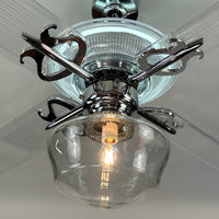 Delray™ Neon Ceiling Fan (Snow White)
