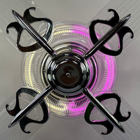 Delray™ Neon Ceiling Fan (Strawberry Éclair)