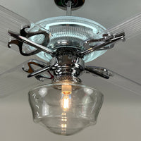 Delray™ Neon Ceiling Fan (Snow White)