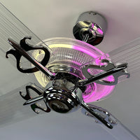 Delray™ Neon Ceiling Fan (Strawberry Éclair)