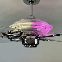 Delray™ Neon Ceiling Fan (Strawberry Éclair)