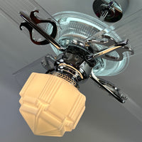 Delray™ Neon Ceiling Fan (Snow White)