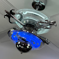 Delray™ Neon Ceiling Fan (Snow White)