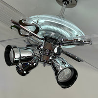 Delray™ Neon Ceiling Fan (Snow White)