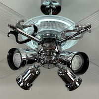 Delray™ Neon Ceiling Fan (Snow White)