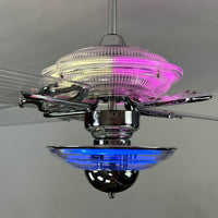 Delray™ Neon Ceiling Fan (Strawberry Éclair)