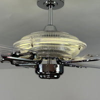 Delray™ Neon Ceiling Fan (Antique White)