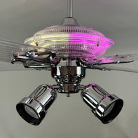Delray™ Neon Ceiling Fan (Strawberry Éclair)