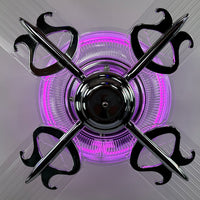Delray™ Neon Ceiling Fan (Magenta)