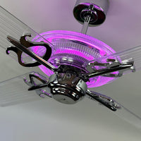 Delray™ Neon Ceiling Fan (Magenta)