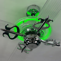 Delray™ Neon Ceiling Fan (Green)