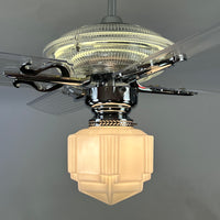 Delray™ Neon Ceiling Fan (Antique White)