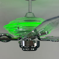 Delray™ Neon Ceiling Fan (Green)