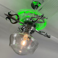 Delray™ Neon Ceiling Fan (Green)