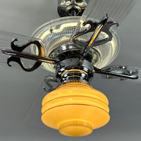 Delray™ Neon Ceiling Fan (Antique White)