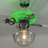 Delray™ Neon Ceiling Fan (Green)