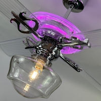 Delray™ Neon Ceiling Fan (Magenta)