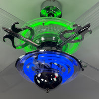 Delray™ Neon Ceiling Fan (Green)