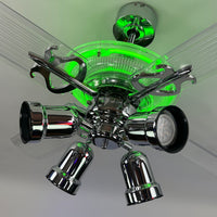Delray™ Neon Ceiling Fan (Green)