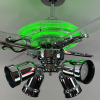 Delray™ Neon Ceiling Fan (Green)