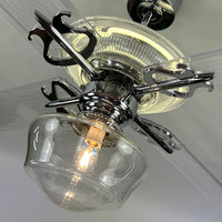 Delray™ Neon Ceiling Fan (Antique White)