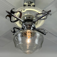 Delray™ Neon Ceiling Fan (Antique White)