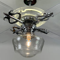Delray™ Neon Ceiling Fan (Antique White)