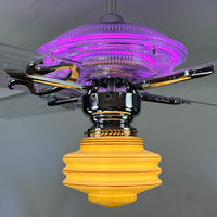 Delray™ Neon Ceiling Fan (Magenta)