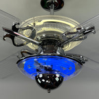 Delray™ Neon Ceiling Fan (Antique White)