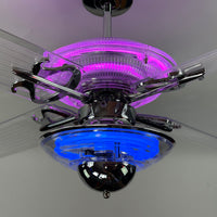 Delray™ Neon Ceiling Fan (Magenta)