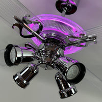 Delray™ Neon Ceiling Fan (Magenta)