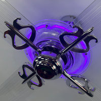 Delray™ Neon Ceiling Fan (Purple)