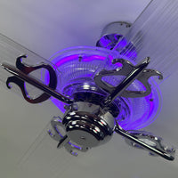 Delray™ Neon Ceiling Fan (Purple)
