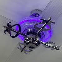 Delray™ Neon Ceiling Fan (Purple)