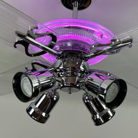 Delray™ Neon Ceiling Fan (Magenta)