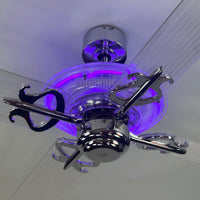 Delray™ Neon Ceiling Fan (Purple)